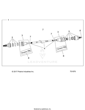 Drive Train, Front Half Shaft - R19rhe99nd (701876) Schematic