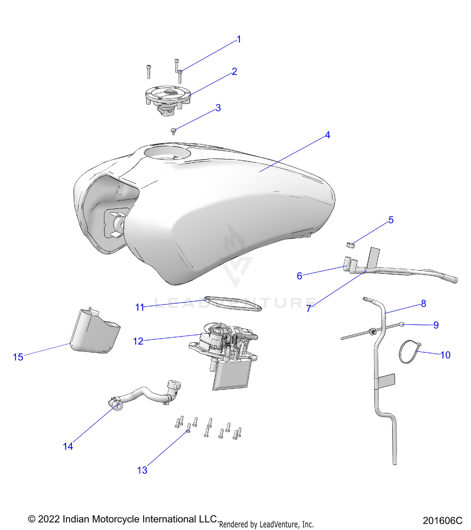 FUEL SYSTEM, FUEL TANK ASM. - N22MSA11/MSB11 ALL OPTIONS (201606C)
