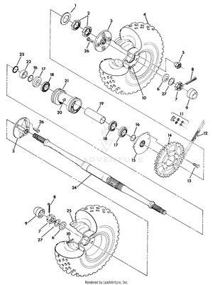 Rear Wheel Drive Assembly (4918541854023a) Schematic