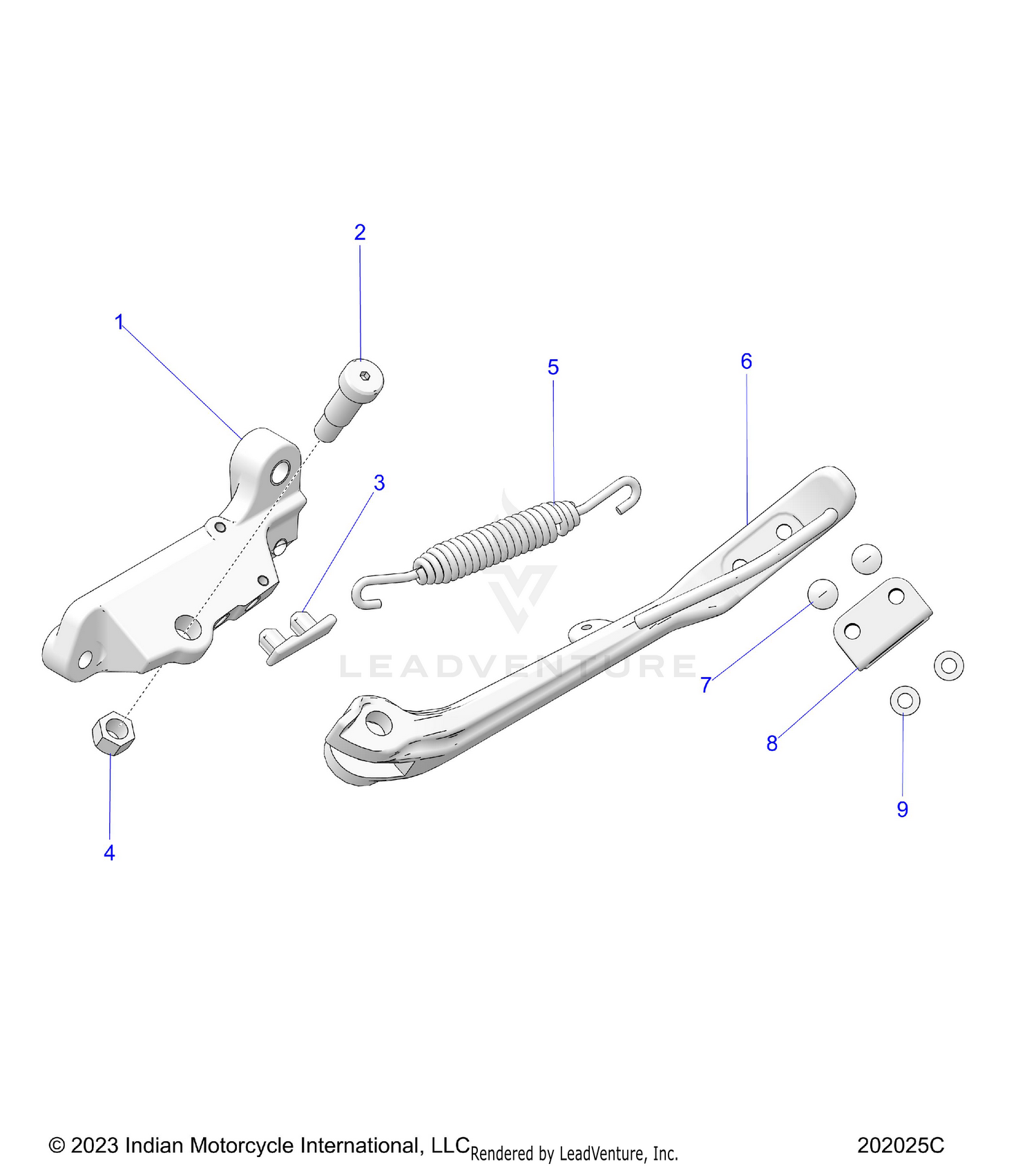 CHASSIS, SIDE STAND - N26STC76/STD76 (202025C)