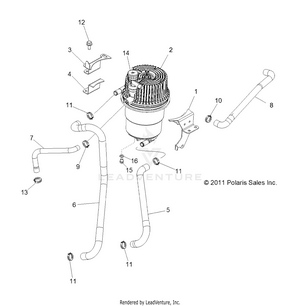 Engine, Oil Tank And Lines - R12jt87ab/ad/as/aw/9eaw (49rgroiltank12rzrxp4) Schematic