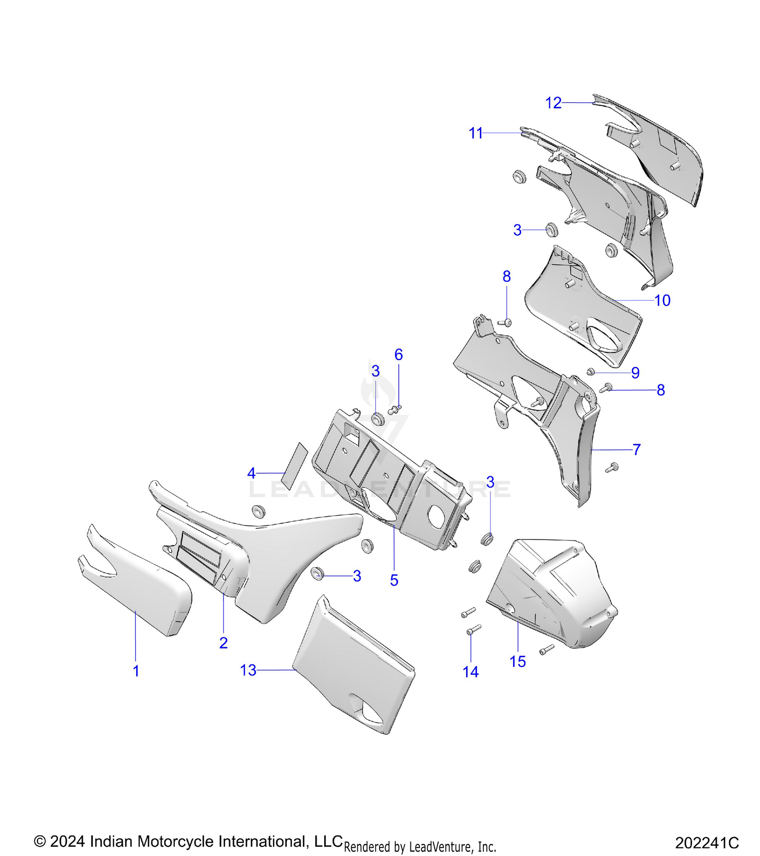 BODY, SIDE/REAR COVERS - N26LDVSS/LDXSS ALL OPTIONS (202241C)