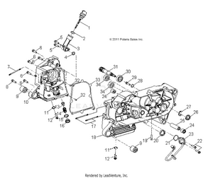 Engine, Crankcase - A13fa09aa (49atvcrankcase12sp90) Schematic