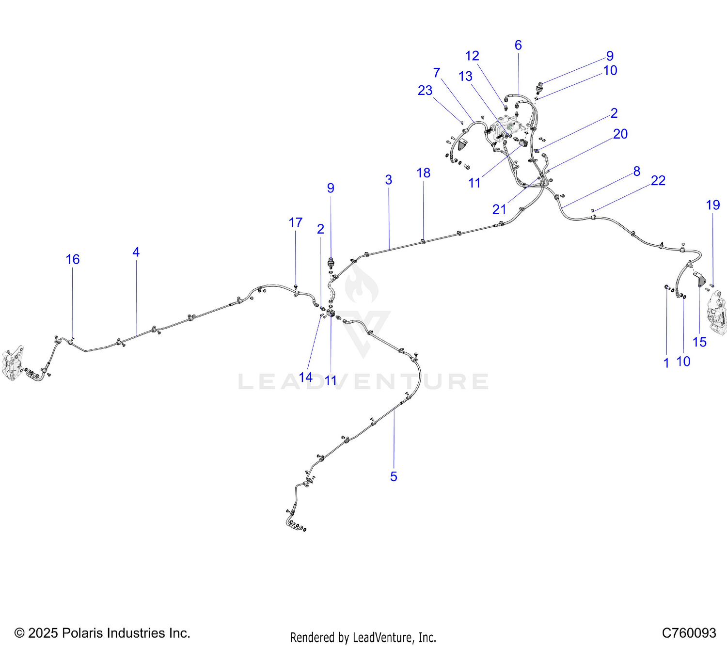 BRAKES, BRAKE LINES - Z26RRL2KAL (C760093)