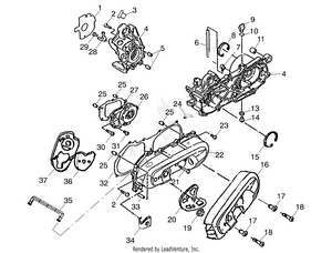 Crankcase - A03ka09ca/cb (4983138313a10) Schematic