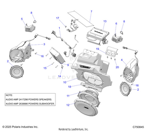 Electrical, Audio, Front - Z25r4d2kak/bk/aj/bj/am/bm (c750845) Schematic