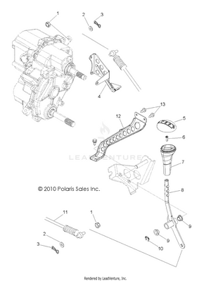 Drive Train, Gear Selector - Z14vh76ac/ad/eai/eak/eaj/eal/eaw (49atvgearselect11rzrs) Schematic