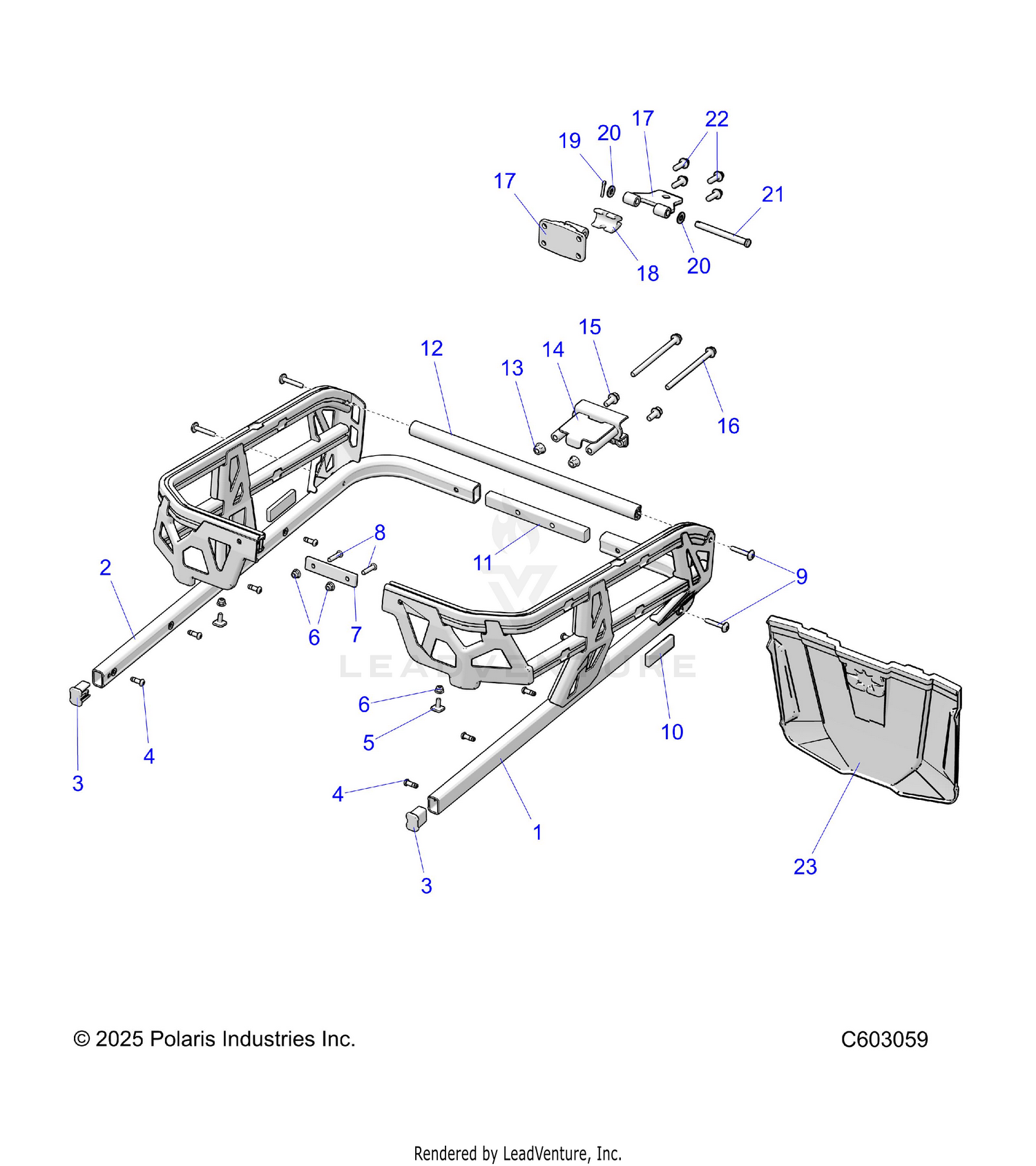 CHASSIS, REAR RACK, HITCH AND SNOWFLAP - S26TFN6RSP/RSL (C603059)