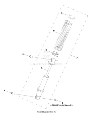 Suspension, Shock, Rear - R13va17aa/ab (49rgrshockrr09rzr170) Schematic