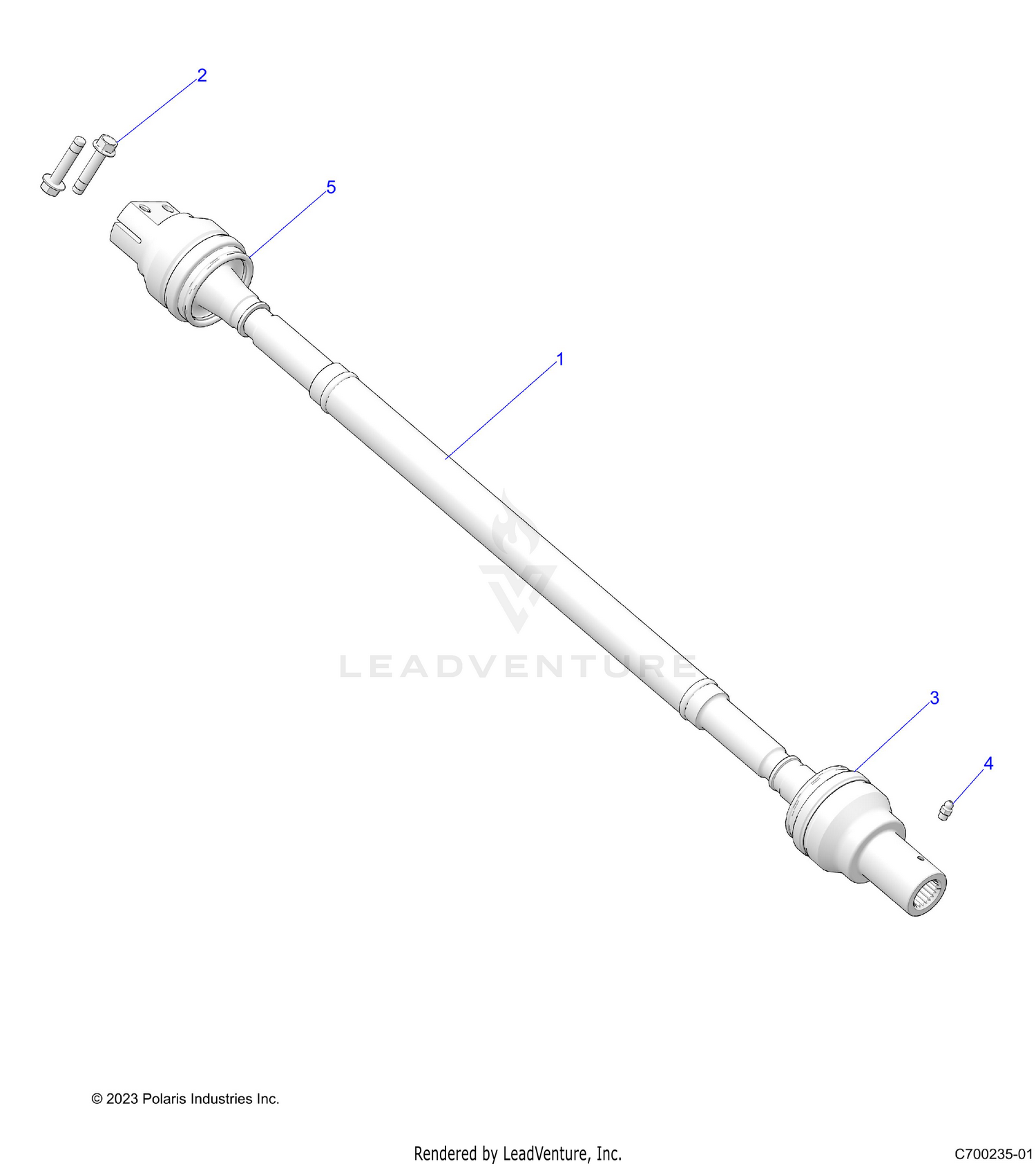 DRIVE TRAIN, REAR PROP SHAFT - R26RRV99AK (C700235-01)
