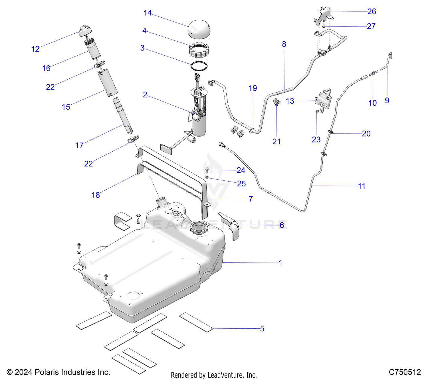 FUEL SYSTEM, STANDARD - Z26SPE92A4/B4/A6/B6 (C750512)