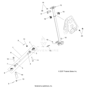 Steering, Steering Post Asm. - A09lh46aq/ax/az (49atvsteering08sp300) Schematic