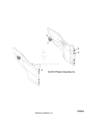 Body, Door Mounting - R16rge99a7/ae/av (700804) Schematic