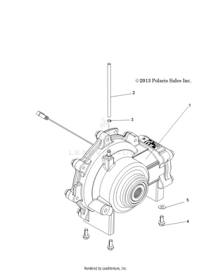 Drive Train, Front Gearcase - R16raa76aa/aj (49rgrtrans146x6) Schematic