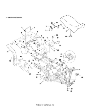 Rear Cab And Seat - A00ch46ca (4954785478a005) Schematic