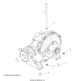 Drive Train, Rear Gearcase Mounting - R09wh68ac/ag/ah/al/ar/az (49rgrgearcasemtgrr08500efi) Schematic