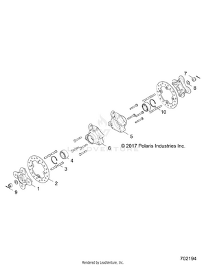 Suspension, Rear Carrier And Hub - Z21rau92an/bn (702194) Schematic