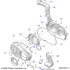 Body, Clutch Cover - A21sez57am/an/bm/bn (c0211241-1) Schematic