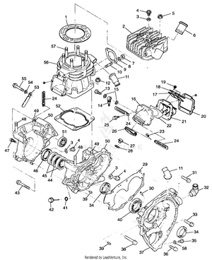 Crankcase And Cylinder - A99bg38ca (4949664966d001) Schematic