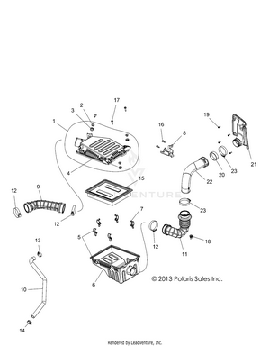 Engine, Air Intake System - R17rt_87 All Options (49rgrairbox14900xp) Schematic
