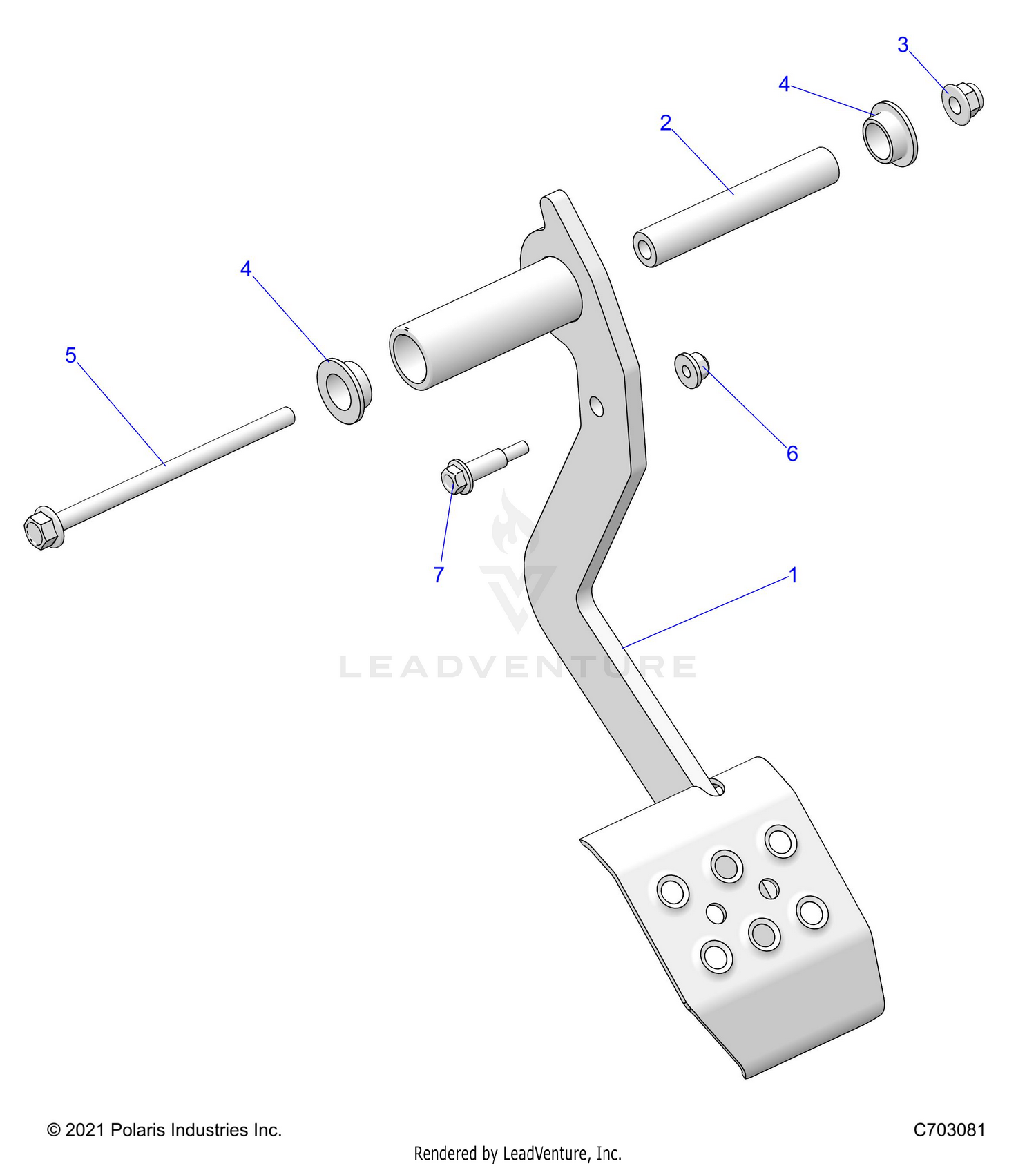BRAKES, PEDAL - Z26NMX99A4/B4/A6/B6 (C703081)