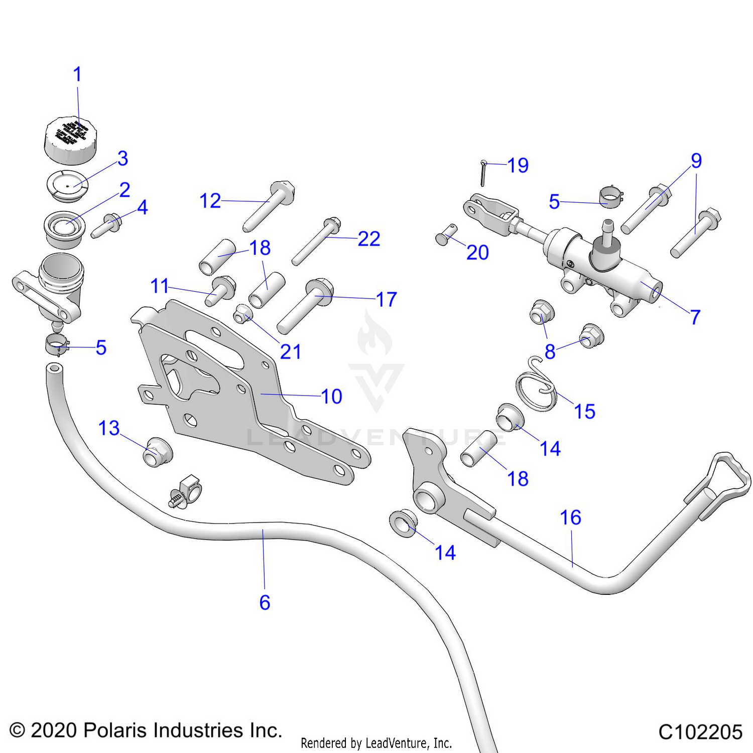 BRAKES, BRAKE PEDAL and MASTER CYLINDER - A26SLE95PJ (C102205)