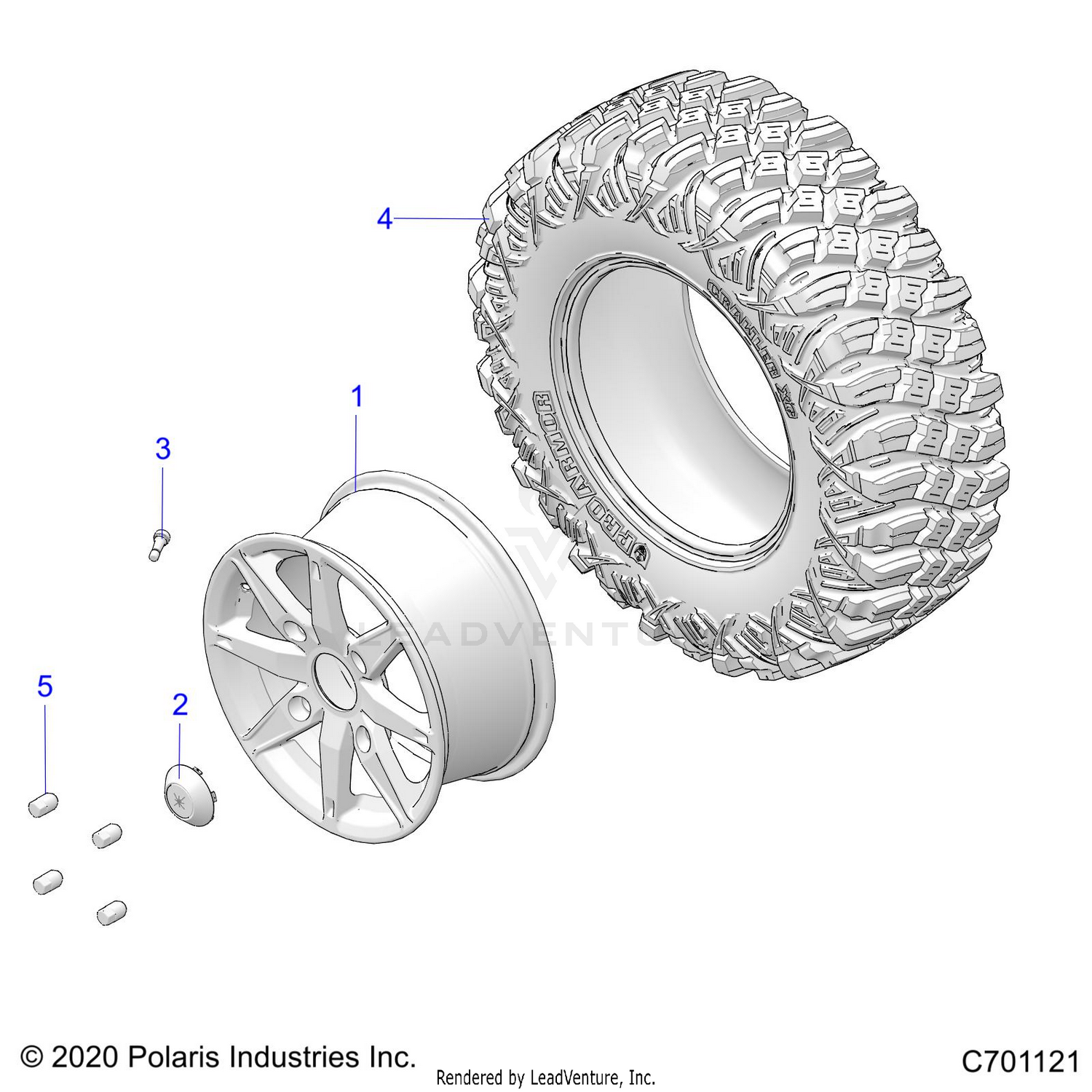 WHEELS, REAR - G22GMD99AC/AJ/BC/BJ (C701121)