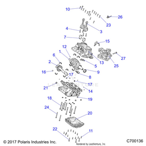 Engine, Crankcase And Crankshaft - R19rhe99nd (c700136) Schematic