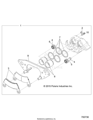 Brakes, Front Caliper - R16rda57a1/b1 (700736) Schematic