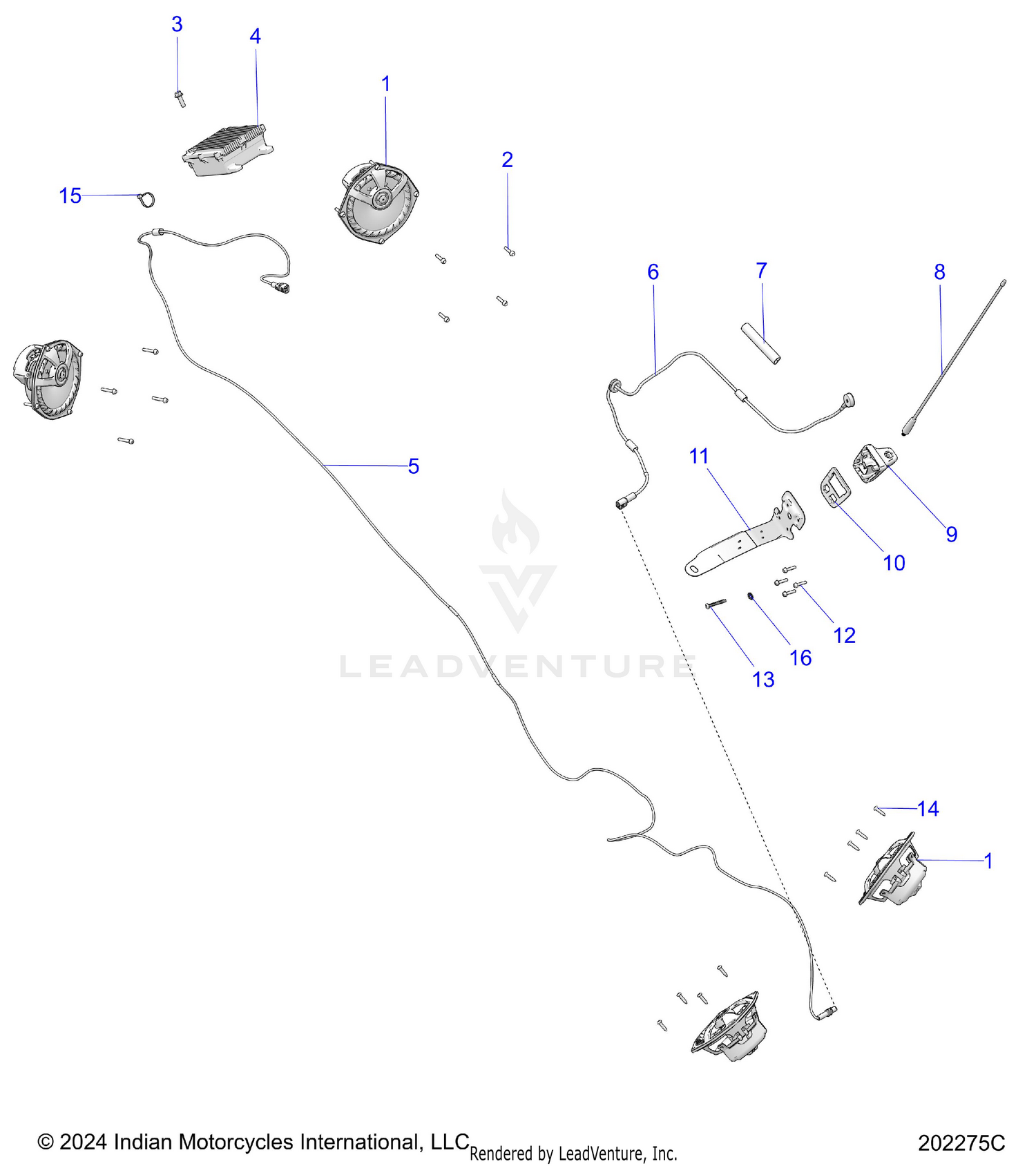 ELECTRICAL, AUDIO SYSTEM, STANDARD - N26LGVSS ALL OPTIONS (202275C)