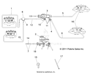Brakes, Lines And Master Cylinder - R16raa76aa/aj (49rgrbrakelines126x6) Schematic