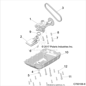 Engine, Oil Pump And Pan - Z19vge99ak/aw/bk/bw (c700106-9) Schematic