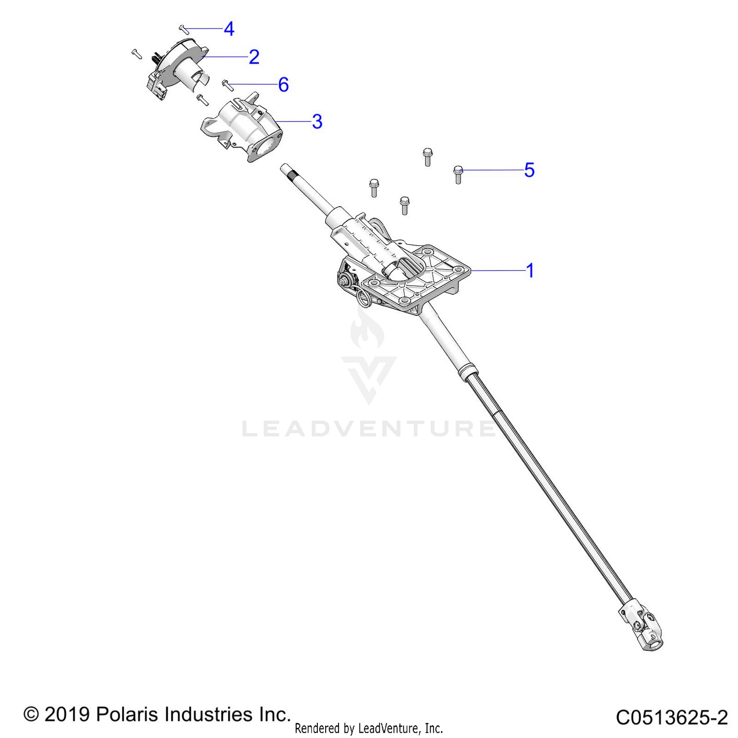STEERING, UPPER STEERING ASM. - T21AARGB/SGD ALL OPTIONS (C0513625-2)