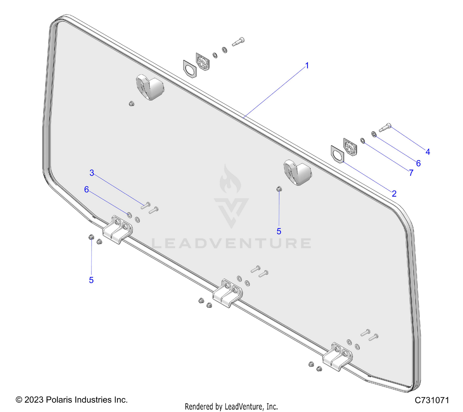 BODY, REAR WINDOW - R26X6N1RBB (C731071)