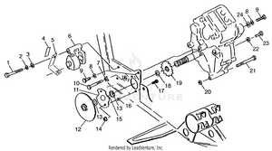 Gearcase/brake And Chain Cover Mounting Xpress 300 W97ca28c And  Xpress 400 (4939603960c009) Schematic