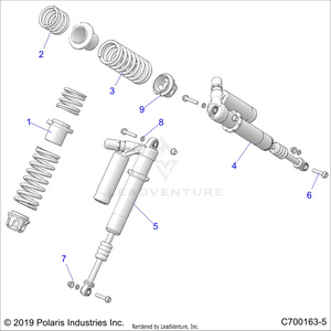 Suspension, Front Shock Mounting - Z20pal92ag/ap/bg/bp/lg/g92ag/ap/lg (c700163-5) Schematic