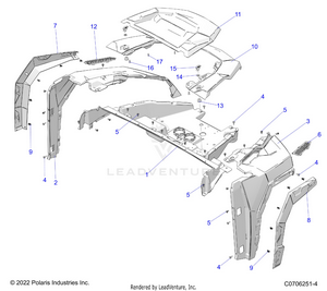 Body, Hood And Front Fender - G23gae99a2 (c0706251-4) Schematic
