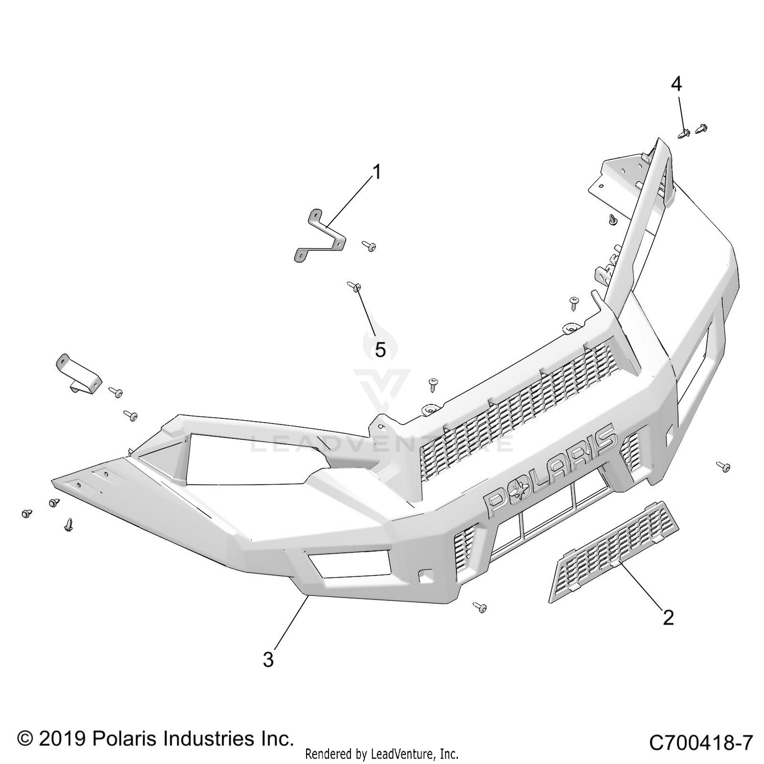 BODY, FRONT FACIA - D21BBPD4B4 (C700418-7)