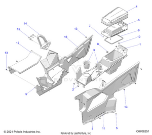 Body, Center Console, Front - G23gmk99a/99b (c0706251) Schematic