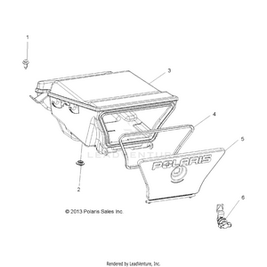 Body, Storage Box, Rear - A19sea50b1/b7/see50b7/b3/seg50b4 [49atvstoragerr14sp570] Schematic
