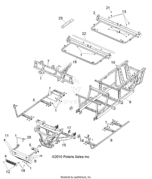 Chassis, Frame And Front Bumper - R12wh50ag/ah/ak/ar (49rgrchassis11500crew) Schematic