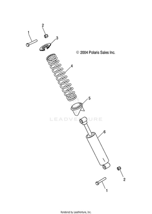 Rear Shock (6x6) - R05rf50aa/ab (4995359535d08) Schematic