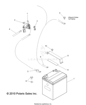 Electrical, Battery - R12jt87ab/ad/as/aw/9eaw (49rgrbattery11rzr875) Schematic