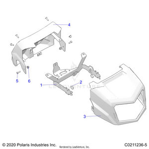 Body, Headlight Pod - A21sez57am/an/bm/bn (c0211236-5) Schematic