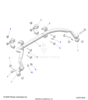 Suspension, Rear Stabilizer Bar - G23gae99a2 (c701118-6) Schematic