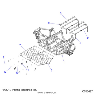 Chassis, Main Frame - R22t6a99a1/b1 (c700687) Schematic