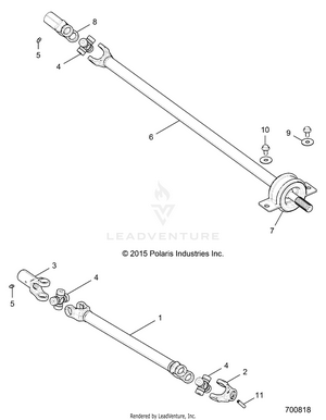 Drive Train, Front Prop Shaft - R16rge99a7/ae/av (700818) Schematic
