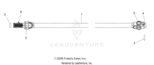 Drive Train, Front Prop Shaft - R10vh76 All Options/vy76az (49rgrshaftprop09rzrs) Schematic