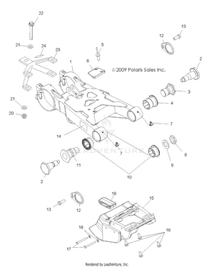 Suspension, Swingarm - A12ea32aa (49atvswingarm10boss) Schematic