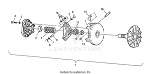 Drive Clutch Assembly Sportsman 4x4 / W938039 (4926382638025a) Schematic
